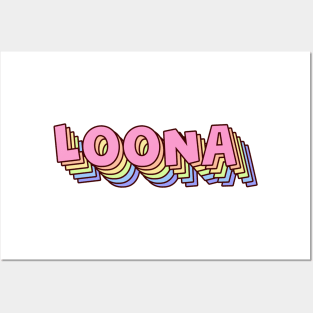 KPOP GIRLGROUP LOONA ORBIT FANDOM LOGO Posters and Art